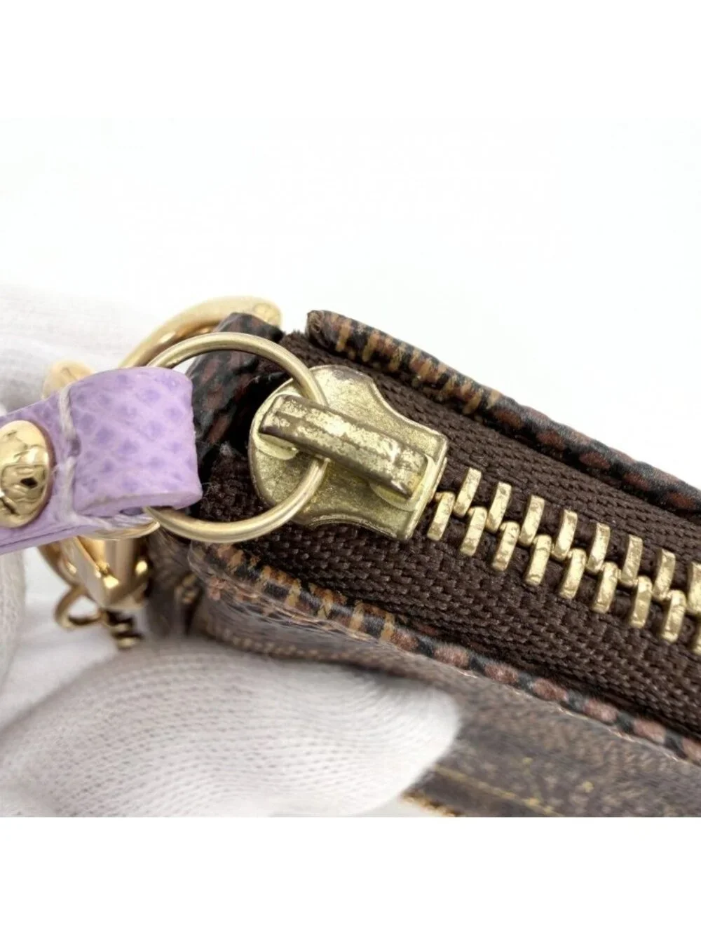 Louis Vuitton For Handbag Damier Mini Pochette Accessory Soir Illustre Sally